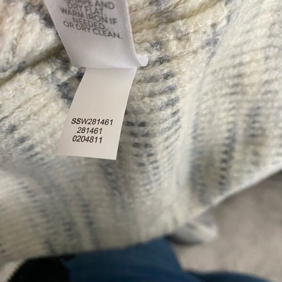 Margaret O'leary Cardigan Sweater Womens Size S/M Gray Striped Fringe - Picture 9 of 12